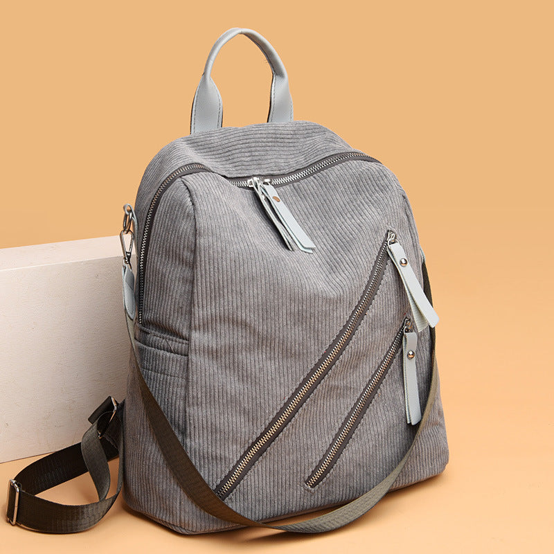 Simple Street Trendy Capacity Casual Female Backpack