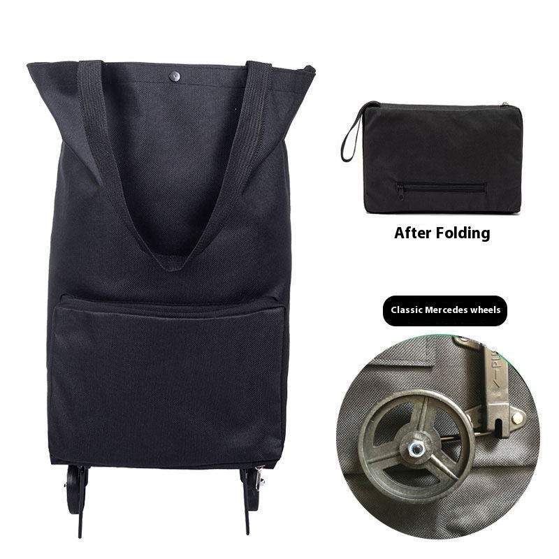 Hand-pulled Shopping Cart Folding Tugboat Bag Handbag