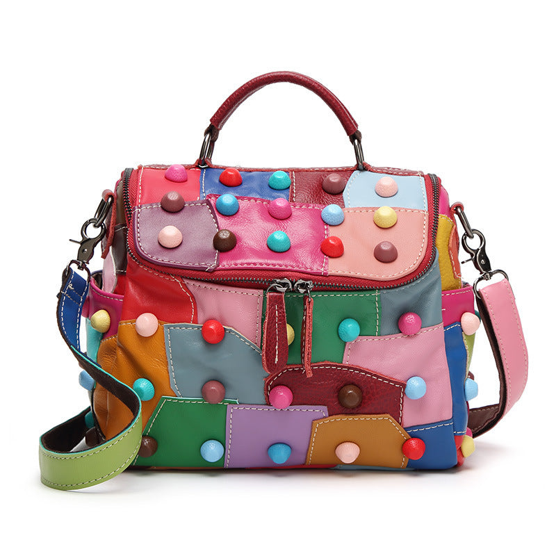Colorful Large Capacity Versatile Shoulder Crossbody Bag