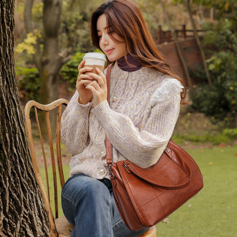Large Capacity Middle-aged Women's Bag Korean Style Shoulder Bag Shoulder Bag