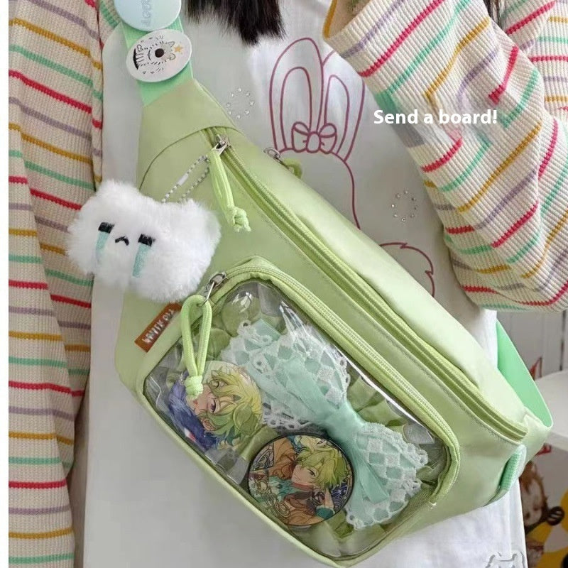 Girl's Beautiful Student Waist Casual All-match Messenger Bag