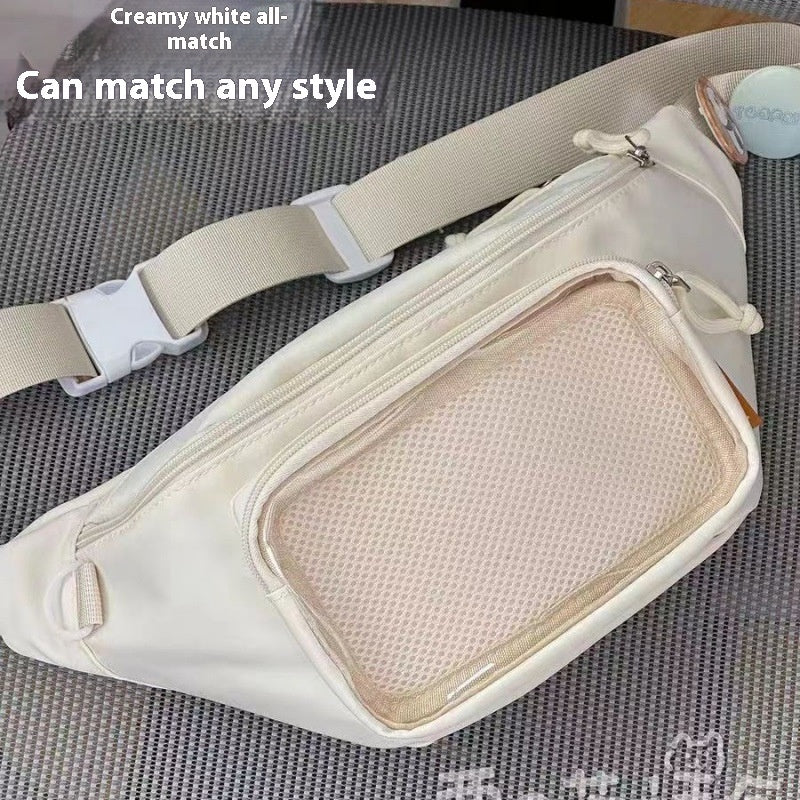 Girl's Beautiful Student Waist Casual All-match Messenger Bag