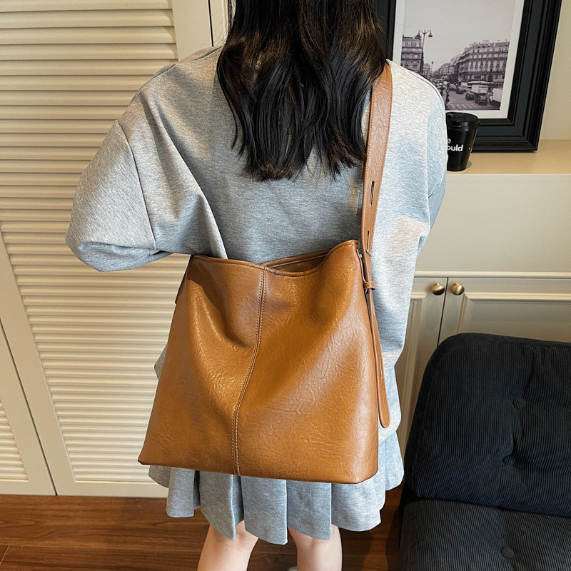 Women's Summer Large Capacity Retro Bucket Bag