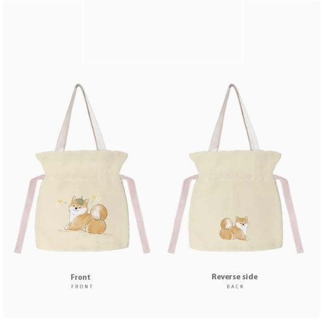 Creative All-match Shiba Inu Series Canvas Bag
