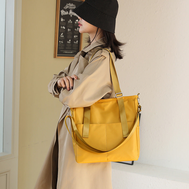 Oxford Cloth Shoulder Bag Large Capacity Casual Tote Bag