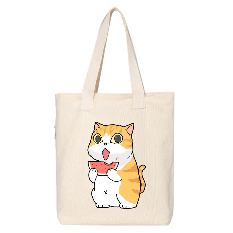 Shiba Inu Male And Female Shoulder Bag Canvas Large Capacity