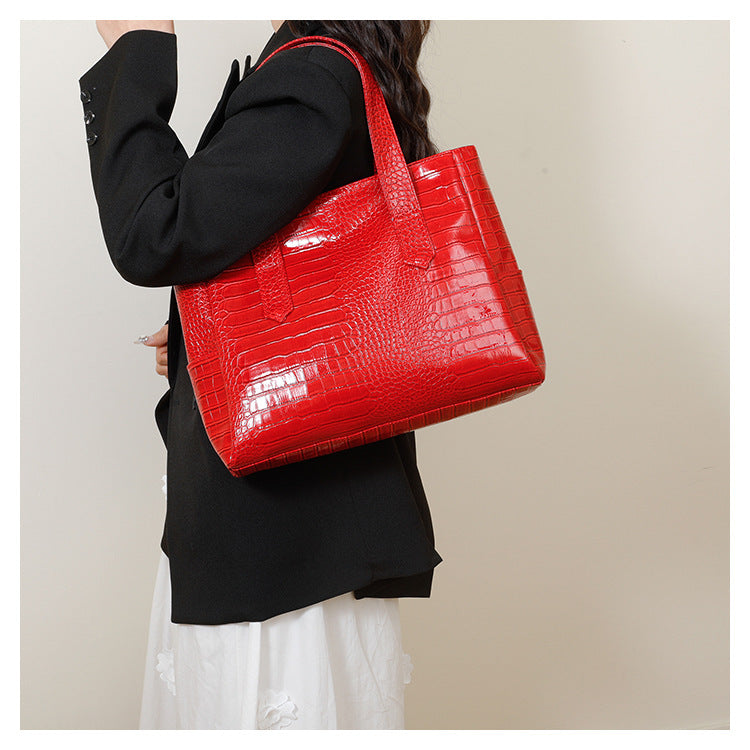 Large Capacity One-shoulder Portable Stylish Simple And Versatile Commuter Bag