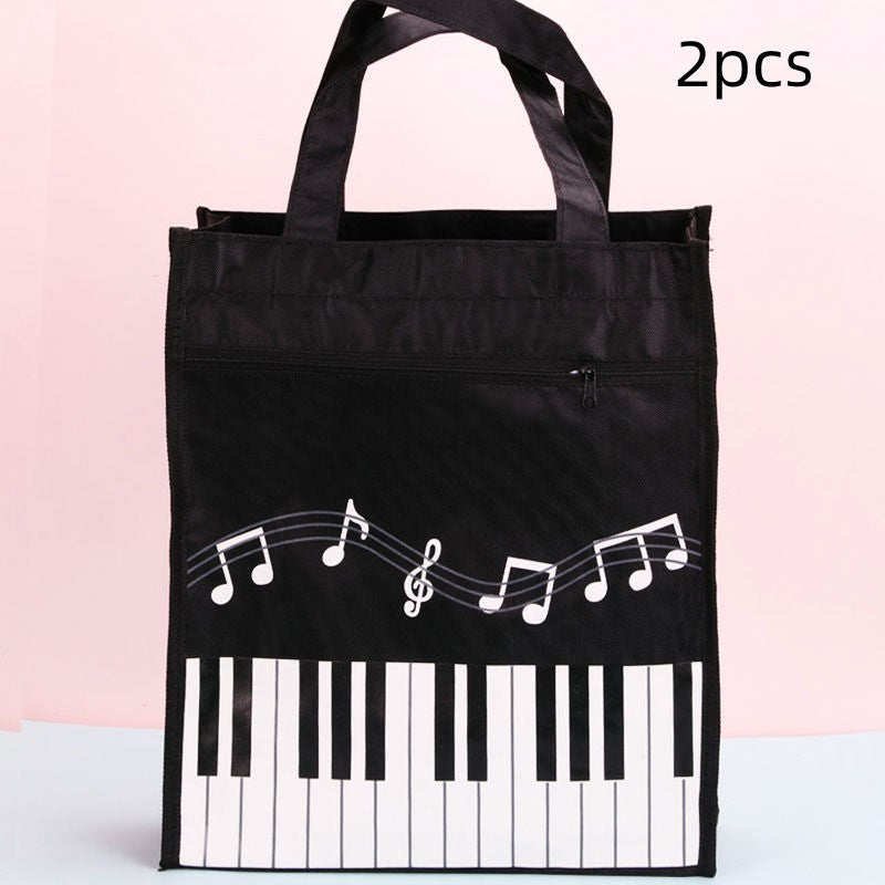 Piano Notes Tuition Bag Tote Bag Two Layers