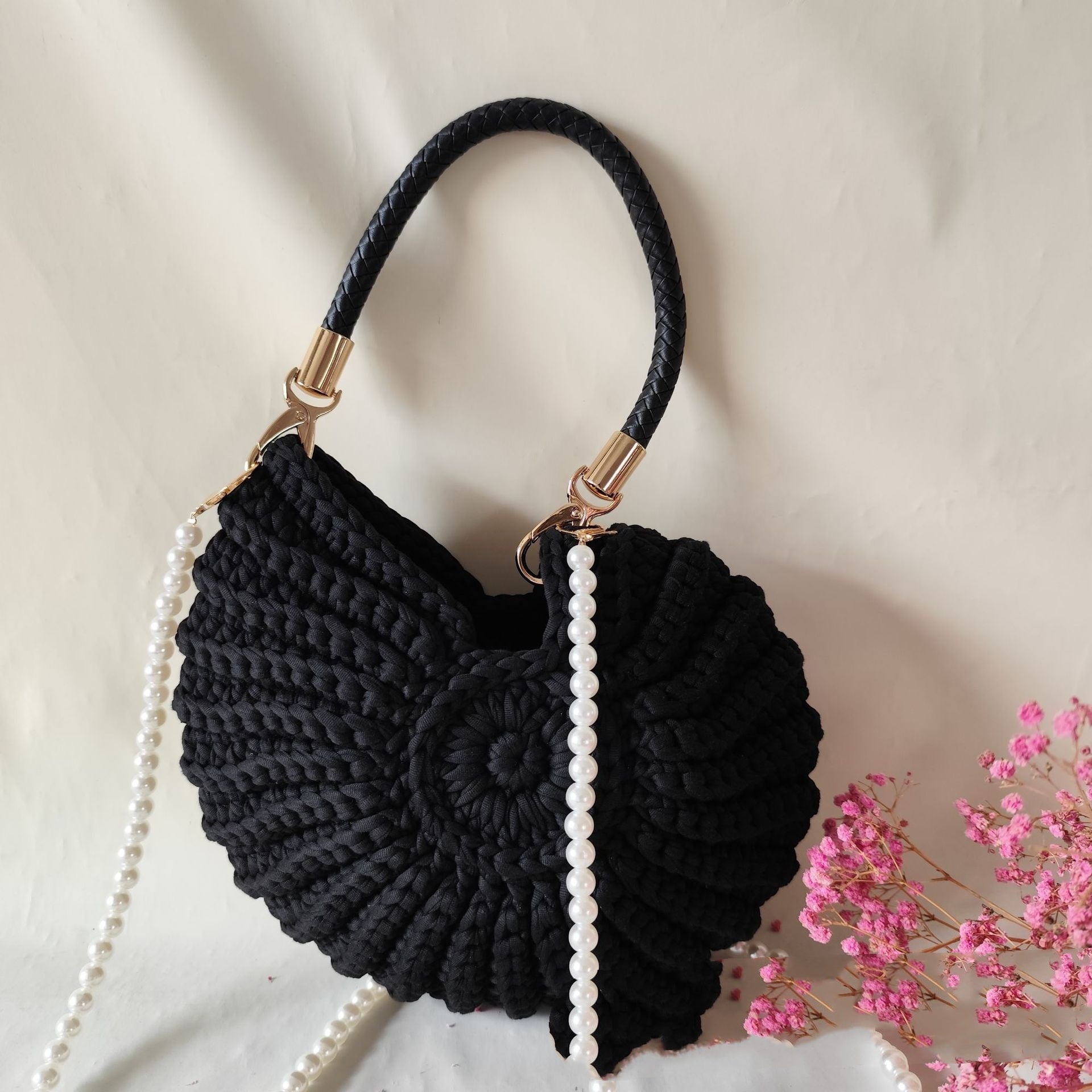 New Handmade Woven Pearl Chain Candy Color Fashion