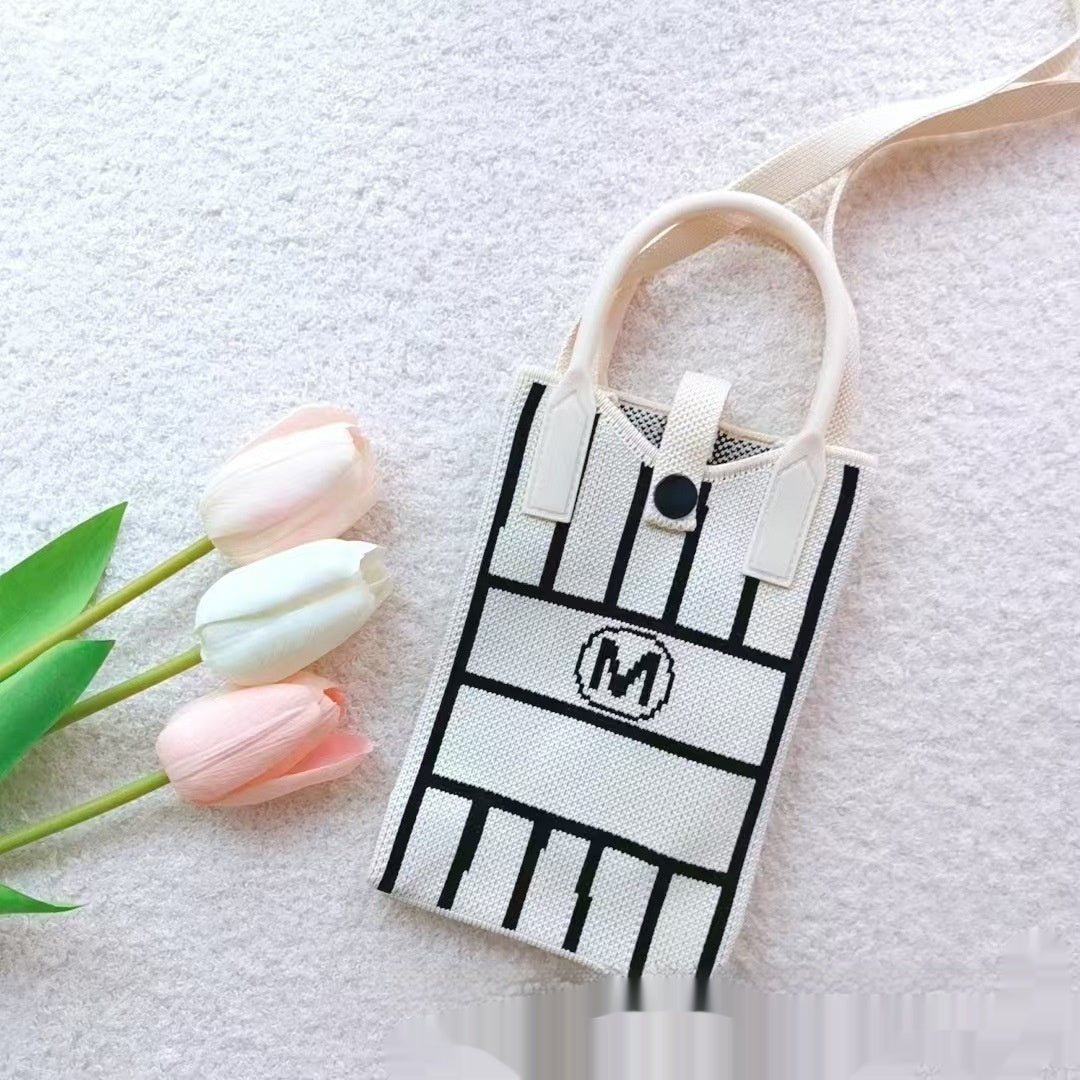 Women's Crossbody Small Cute And Lightweight Four Seasons Striped Handbag