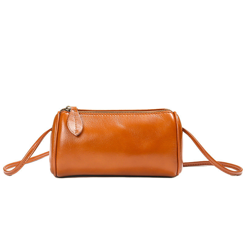 Fashionable And Exquisite First Layer Small Cowhide Crossbody Bag Women