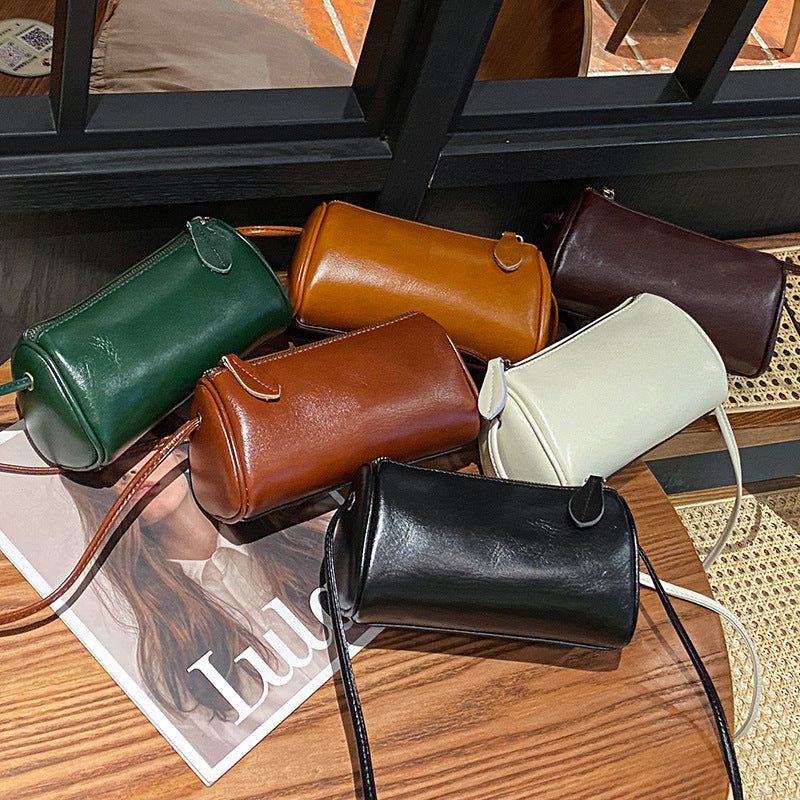 Fashionable And Exquisite First Layer Small Cowhide Crossbody Bag Women
