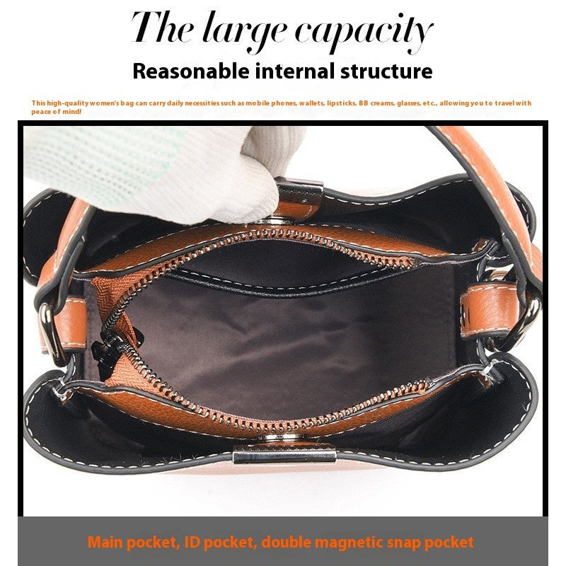 Fashionable Stylish Bucket Bag Shoulder Crossbody Bag Women's Bag Broadband