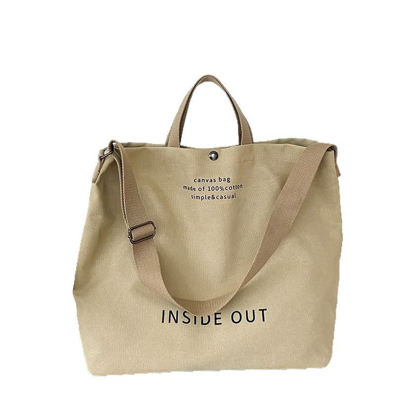 Crossbody Washed Canvas Thickened Handbag