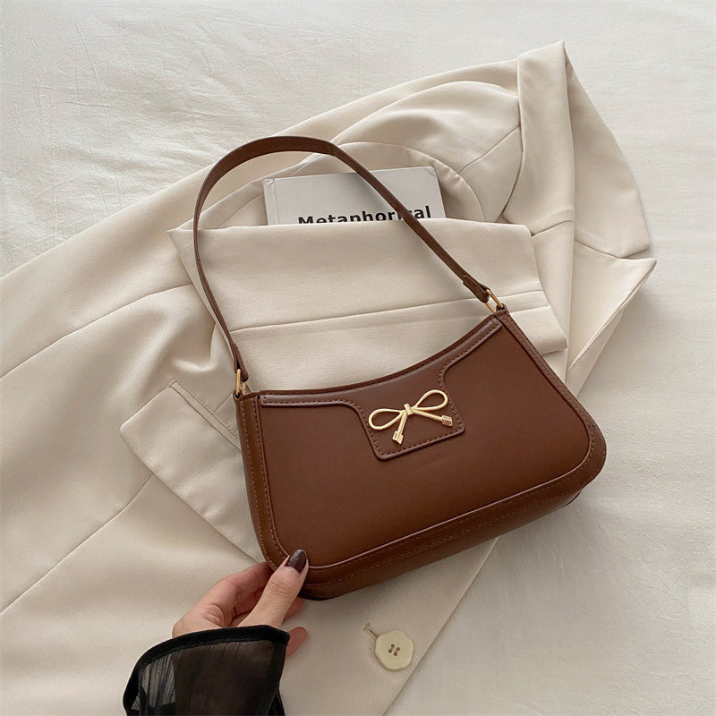 Portable Shoulder Western Style Baguette Bag