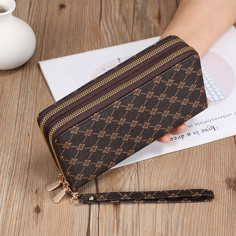 Long Wallet Clutch Mobile Phone Bag Coin Purse Zipper Bag Wallet