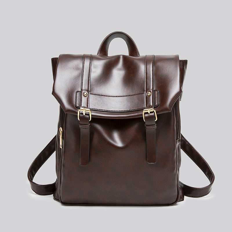 Retro College Style Large Capacity Commuter Backpack