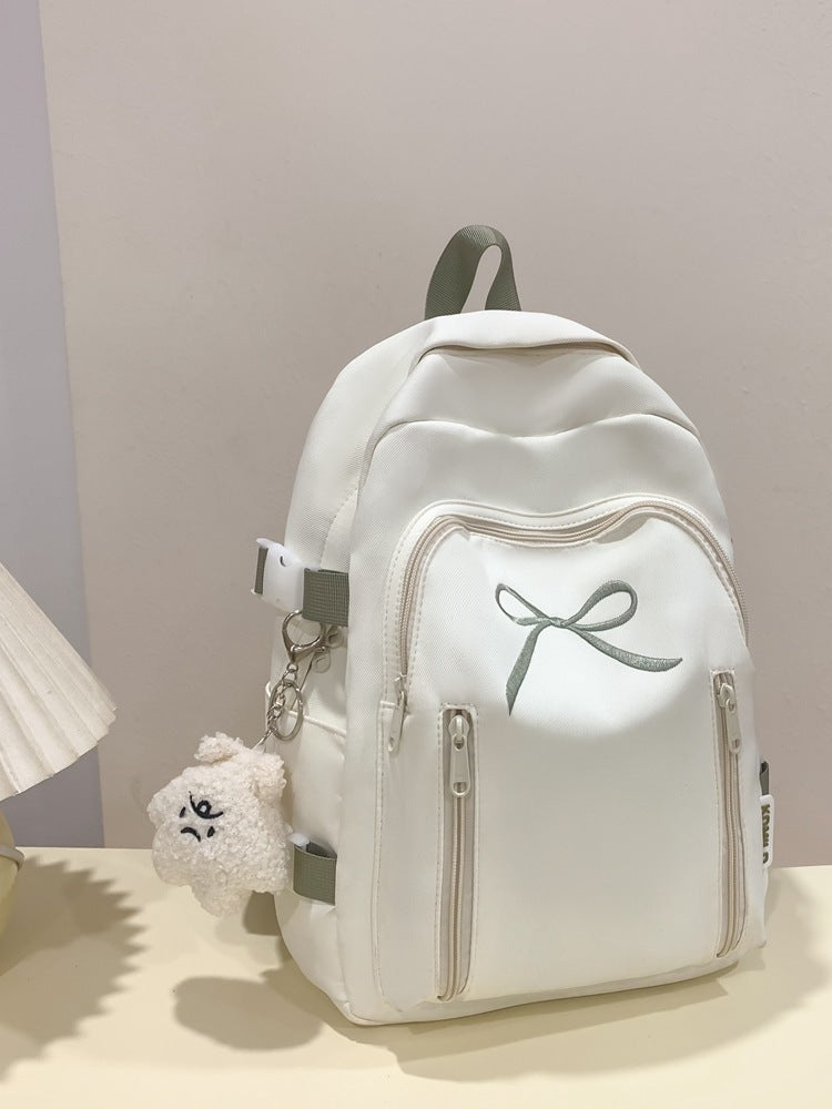 Large Capacity Girl Bow Backpack With College Style