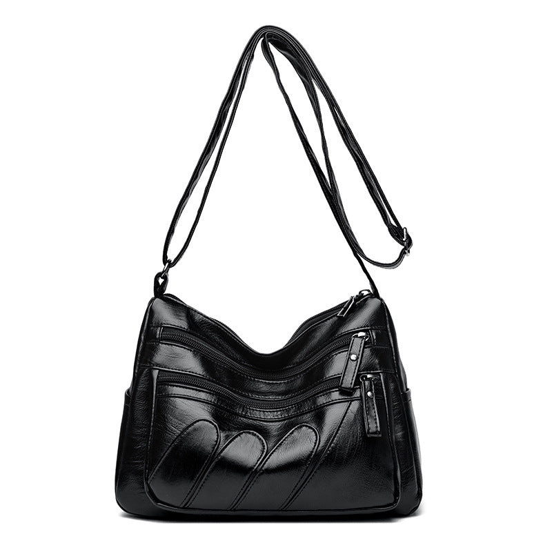 Women's Soft Leather Backpack Bag Large Capacity Shoulder Messenger Bag Women's Shoulder Bag