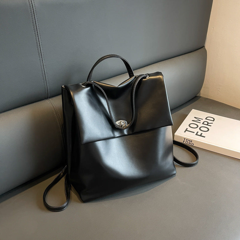 Retro Large Capacity Women's Backpack New All-match Commute Backpack