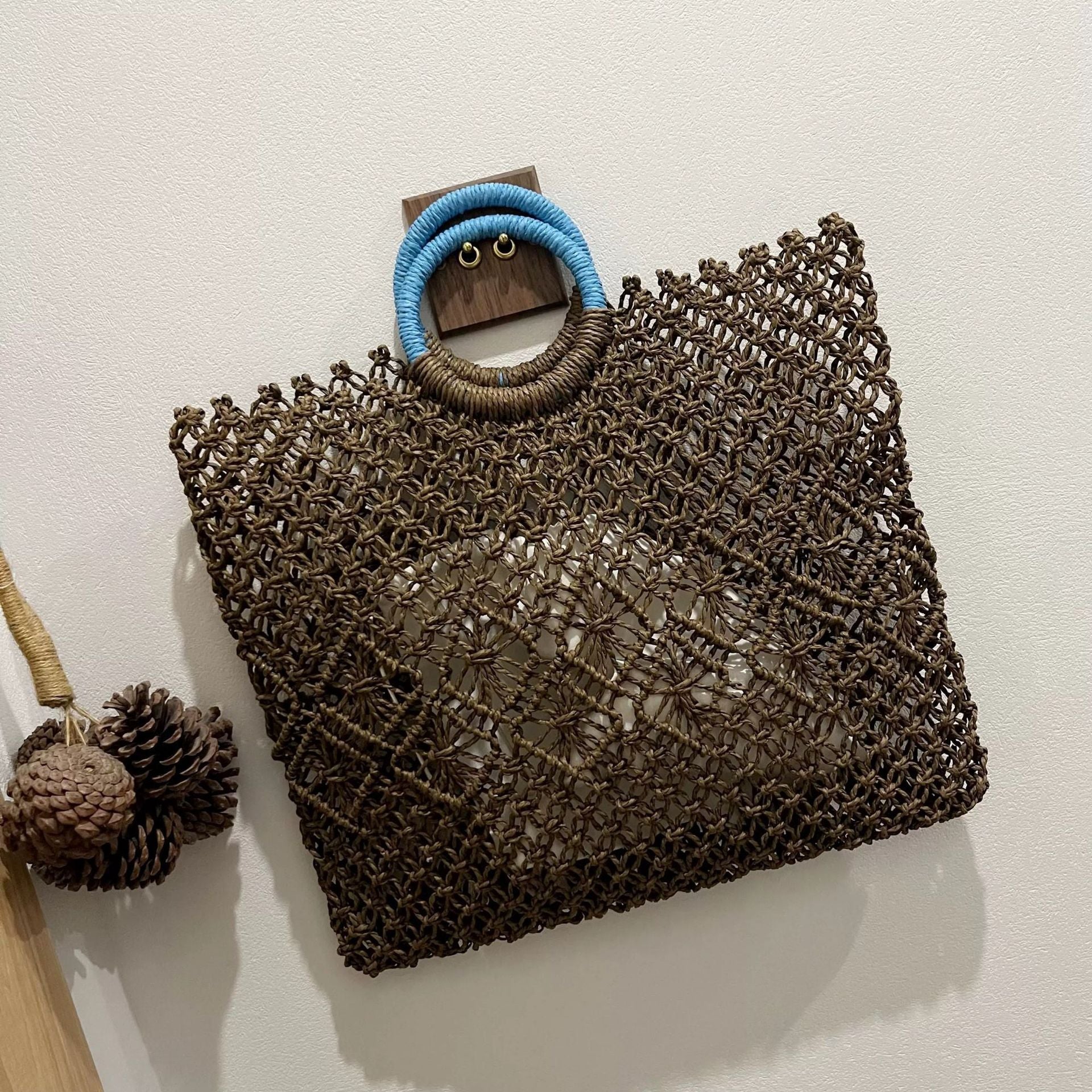 Minority All-match Hollow Handmade Straw Bag