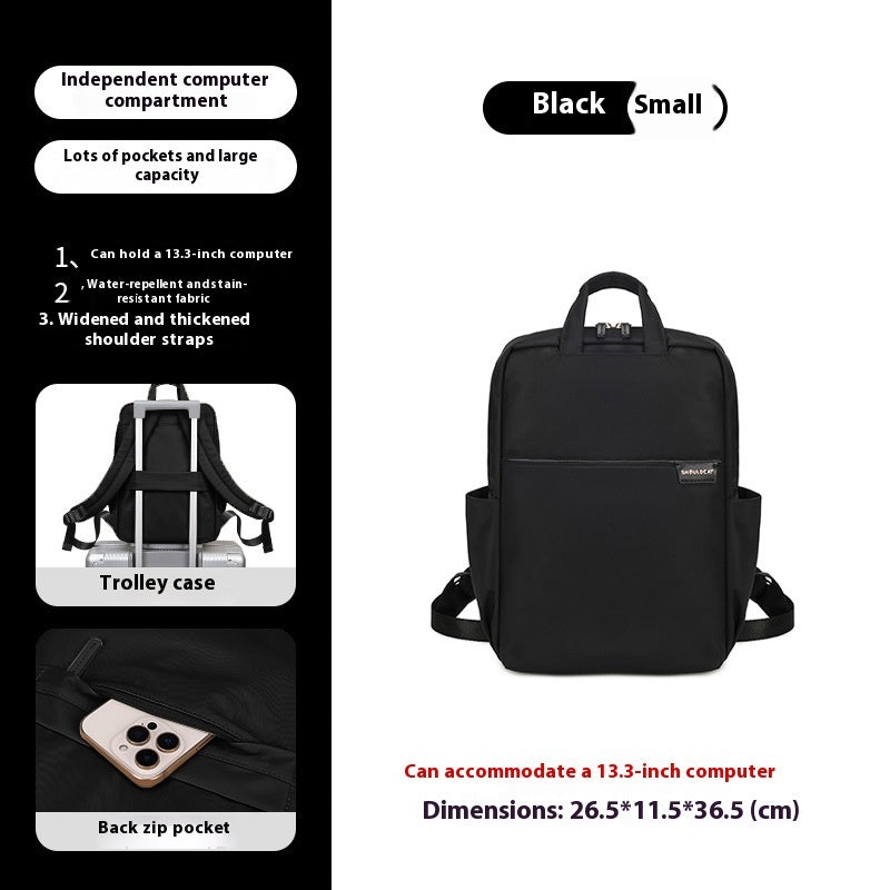 Simple Canvas Travel Large Capacity Women's Backpack