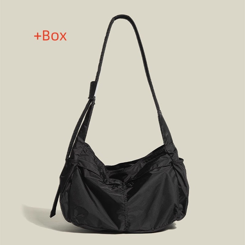 Large Capacity Casual Shoulder Nylon Waterproof Sports Style Messenger Bag