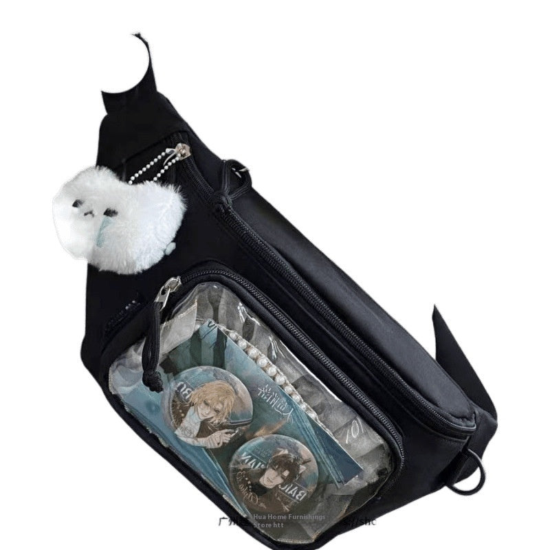 Girl's Beautiful Student Waist Casual All-match Messenger Bag