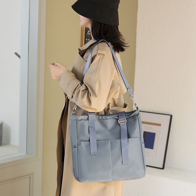 Oxford Cloth Shoulder Bag Large Capacity Casual Tote Bag