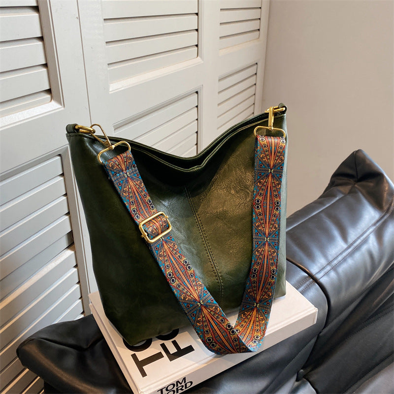 Fashion Large Capacity Bag Women's Crossbody Bucket Bag