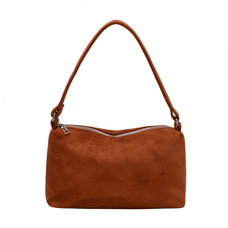 New High-grade Retro Small Square Suede Bag For Women