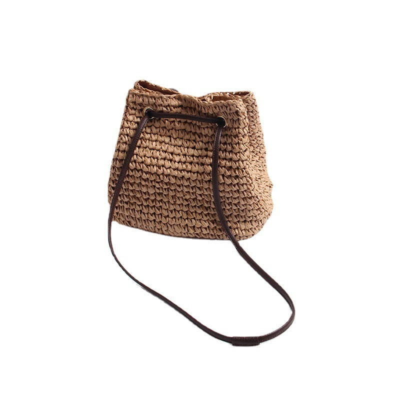 Simple Straw Shoulder Messenger Bag