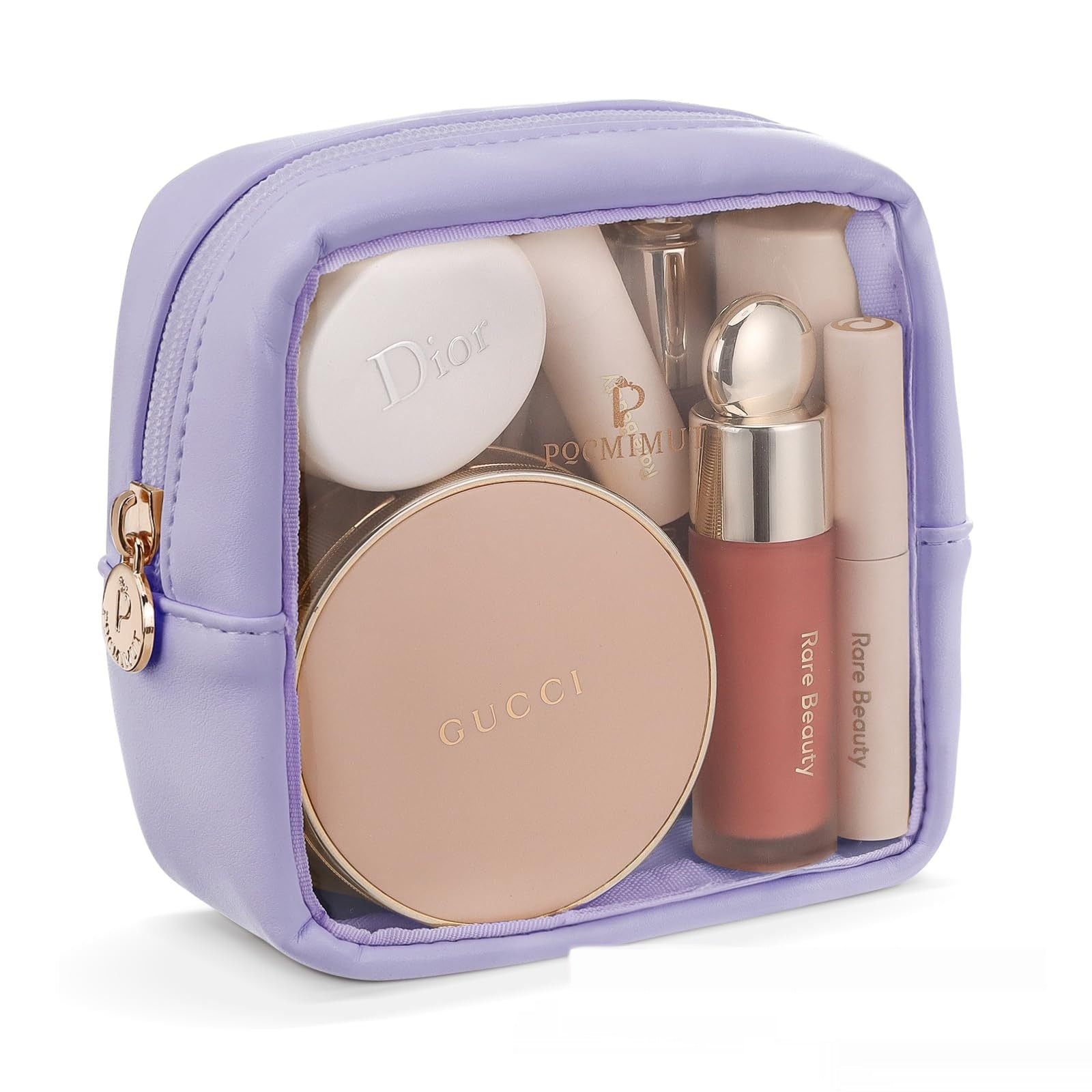 Leather Transparent Cosmetic Bag Travel Essential