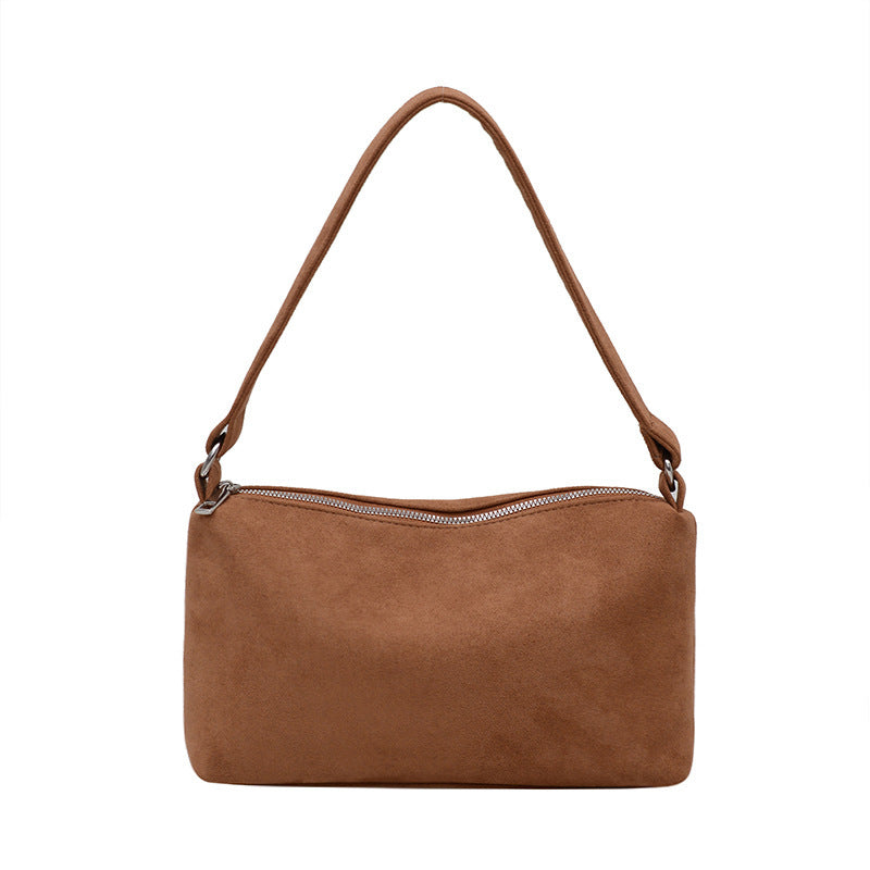 New High-grade Retro Small Square Suede Bag For Women
