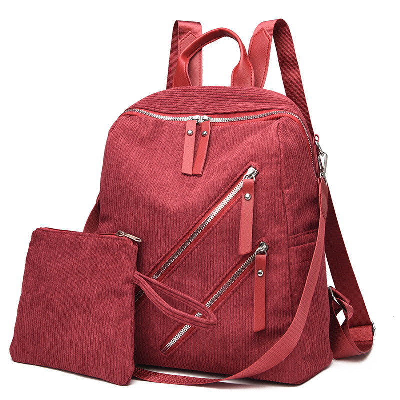 Simple Street Trendy Capacity Casual Female Backpack