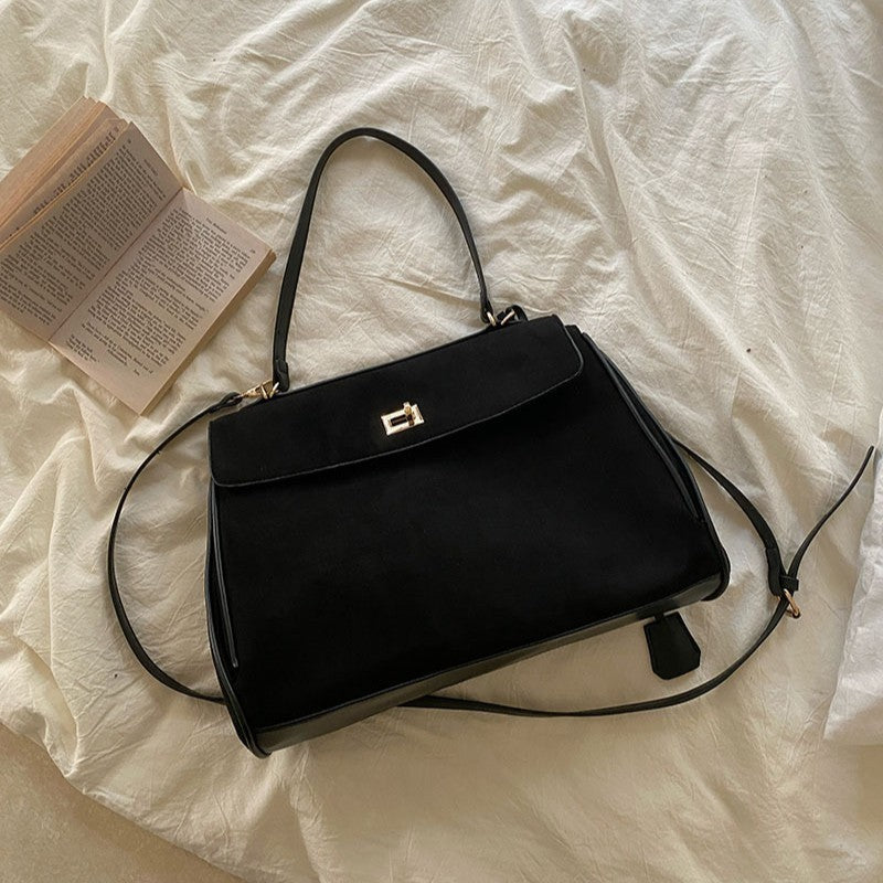 Commuter's All-matching Shoulder Messenger Bag Suede Portable