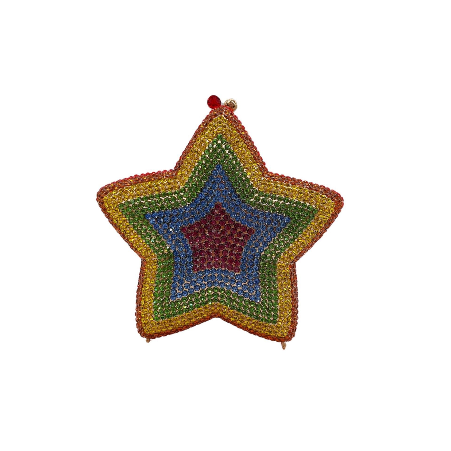 Little Star Studded Diamond Dinner Full Diamond Handbag