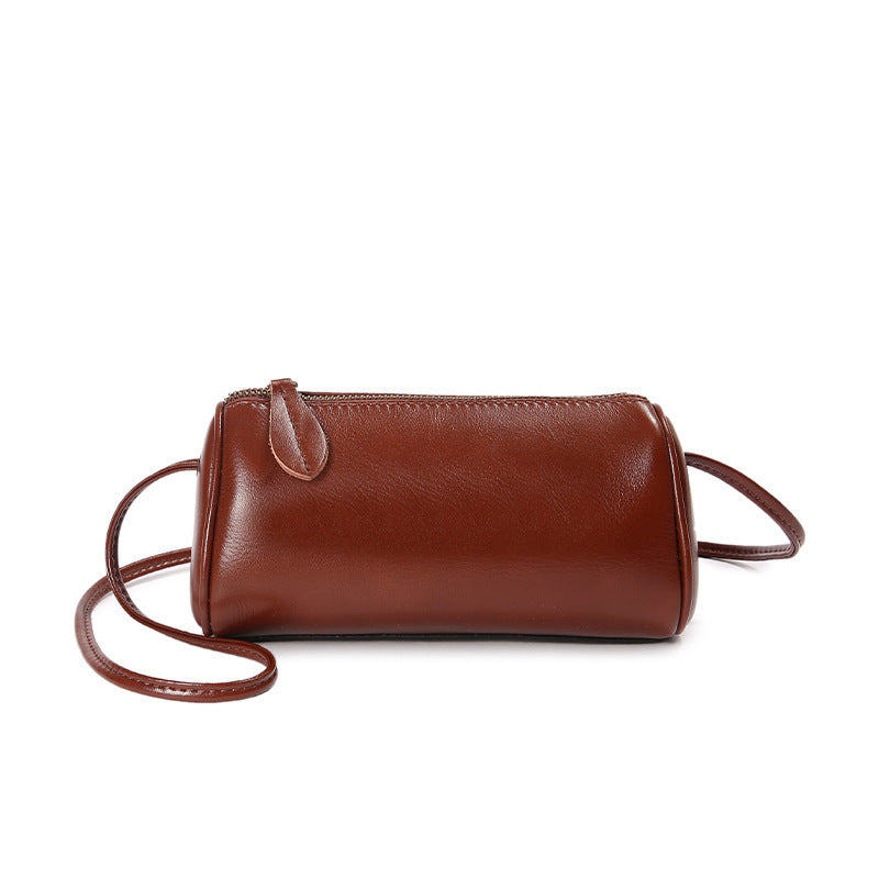 Fashionable And Exquisite First Layer Small Cowhide Crossbody Bag Women