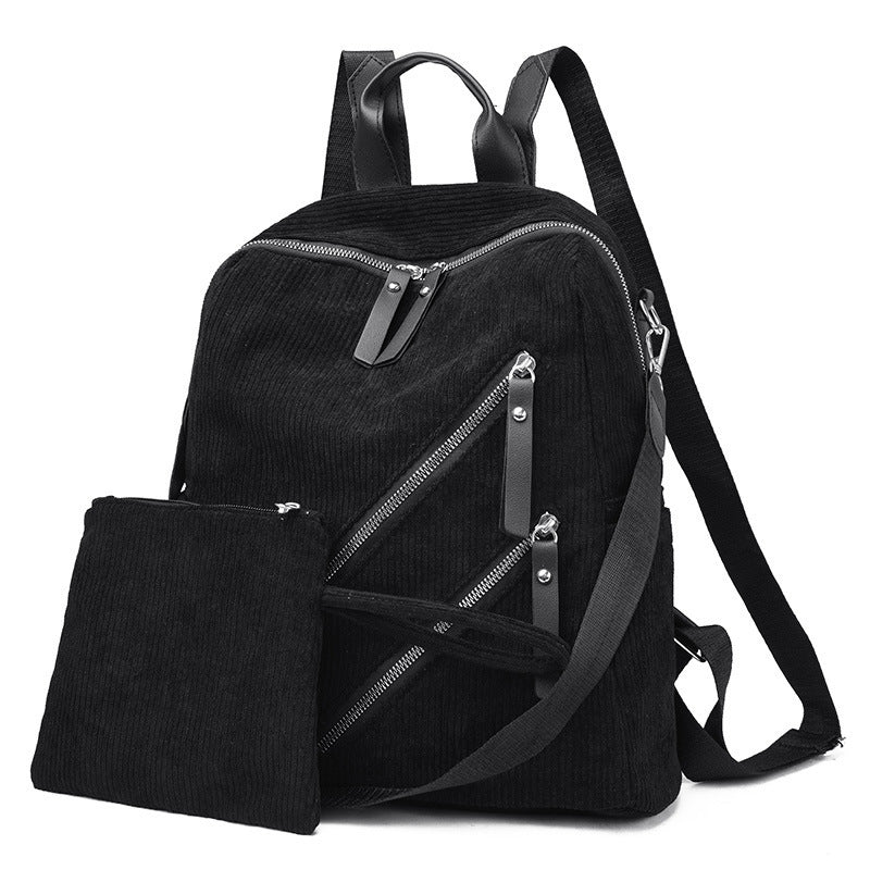 Simple Street Trendy Capacity Casual Female Backpack
