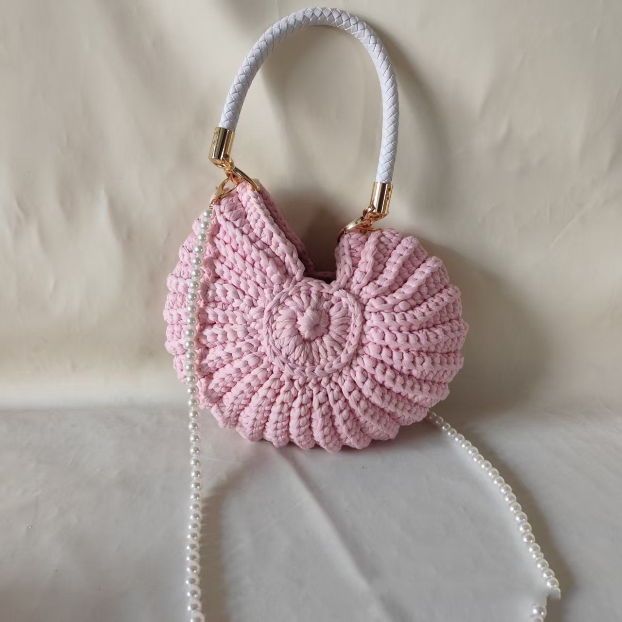 New Handmade Woven Pearl Chain Candy Color Fashion