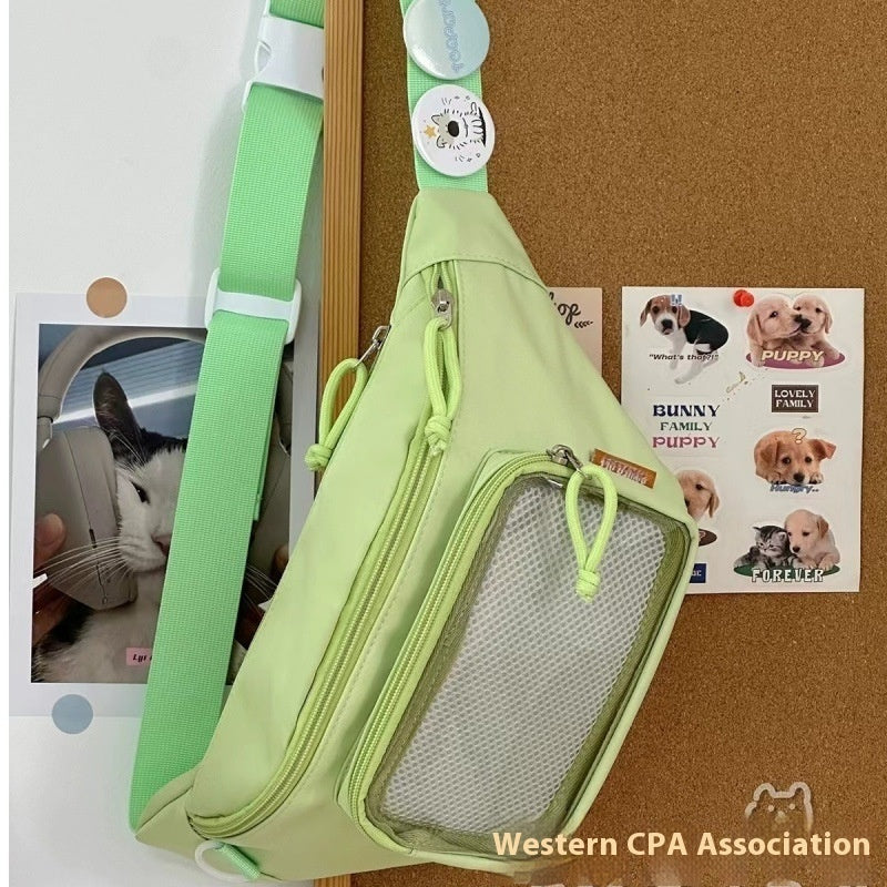 Girl's Beautiful Student Waist Casual All-match Messenger Bag