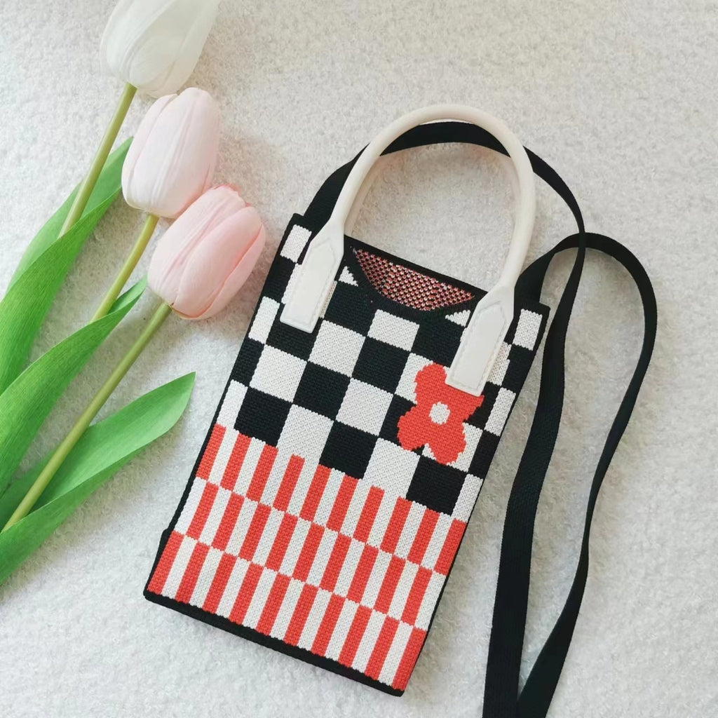 Women's Crossbody Small Cute And Lightweight Four Seasons Striped Handbag