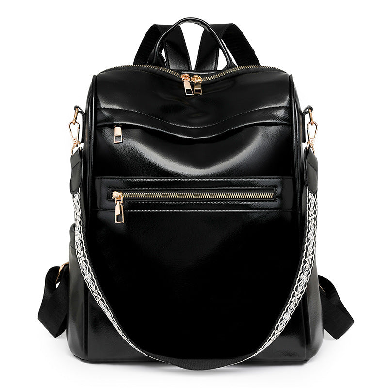 Retro College Students' Backpack Trendy High-end Sense