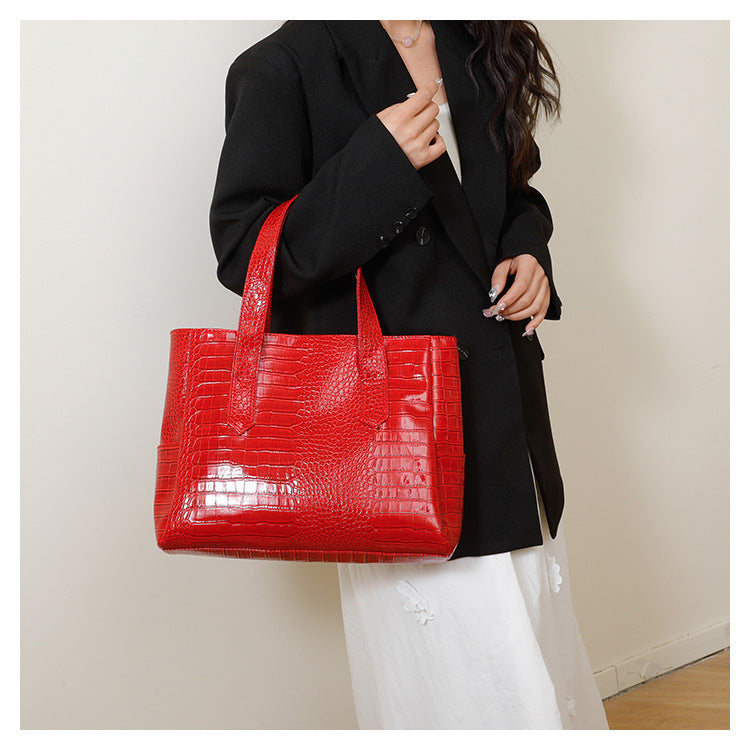 Large Capacity One-shoulder Portable Stylish Simple And Versatile Commuter Bag