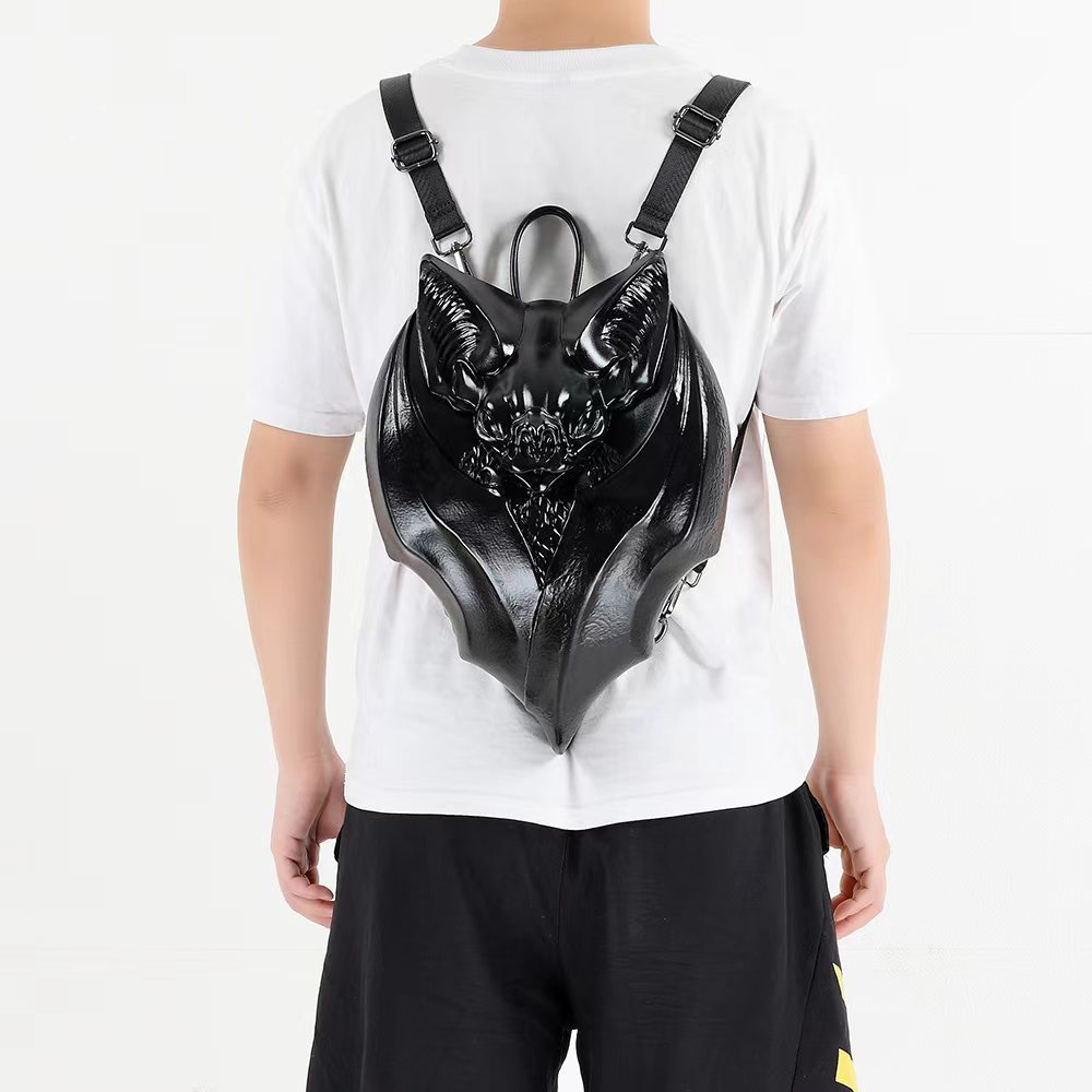 Gothic Style Dark Bat-shaped Chest Bag