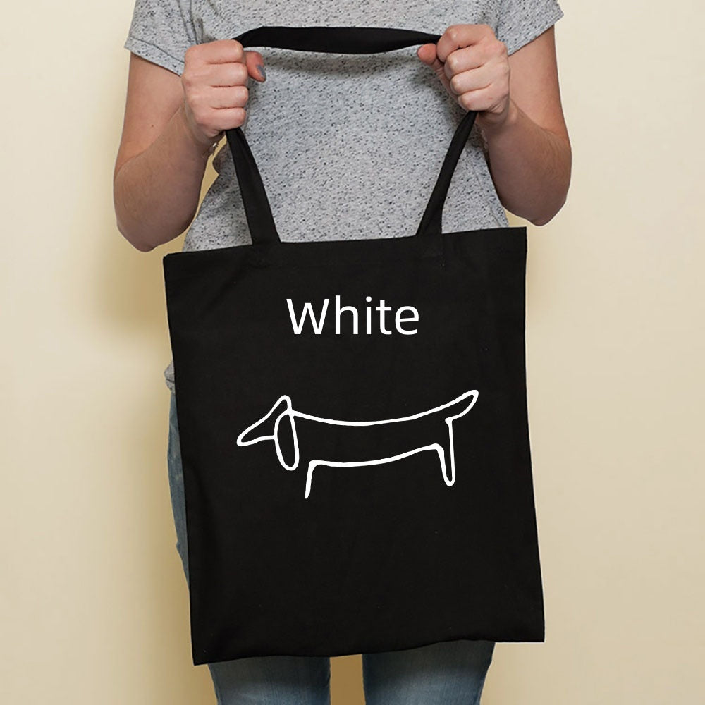 Sausage Cute Pet Dog Printed Canvas Bag