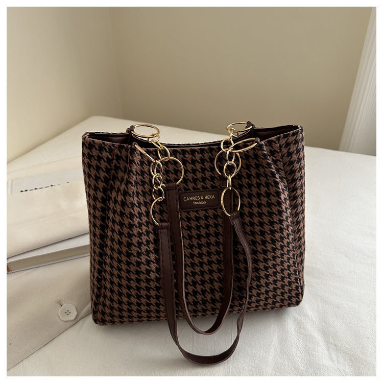 Fall Idle Style Chain Tote Shoulder Large Capacity