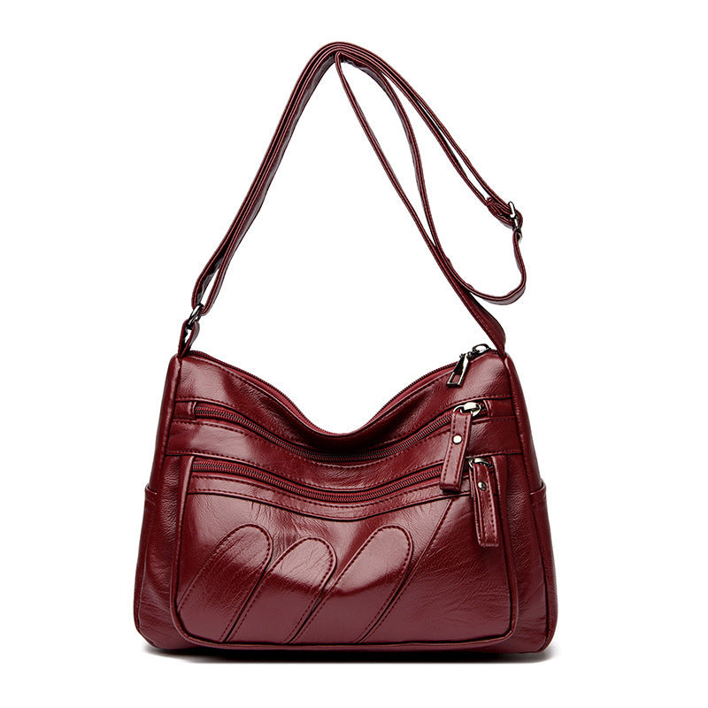 Women's Soft Leather Backpack Bag Large Capacity Shoulder Messenger Bag Women's Shoulder Bag
