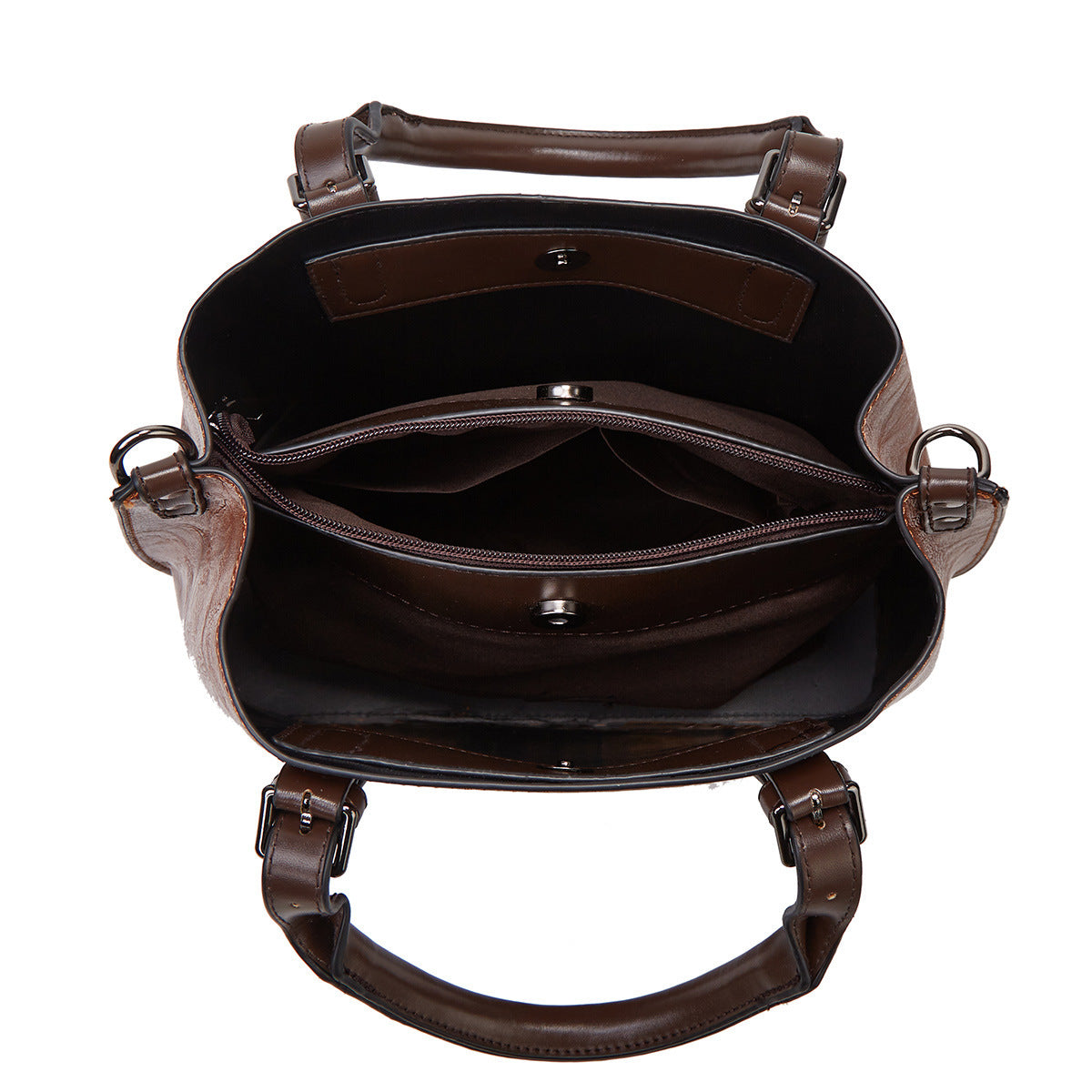 Retro Handbag Contrast Shoulder Women Bag Big Bag