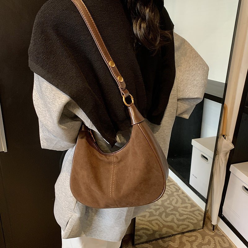 Retro Commuter Versatile Abrasive Crossbody Bag